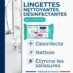 50 lingettes nettoyantes désinfectantes