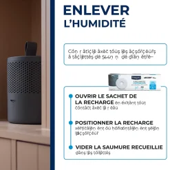 6 recharges de 500g universelles pour absorbeur d'humidité Starwax