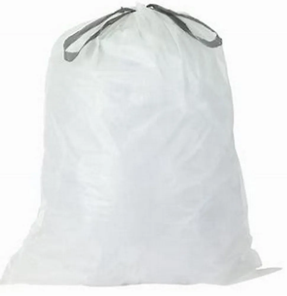 20 sacs poubelle à liens blanc 30L Bin bag