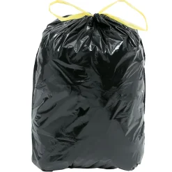 10 sacs poubelle à poignée bleu 100L