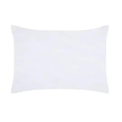 1 Taie d'39oreiller percale de coton uni Elysee