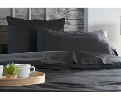 1 Taie d'39oreiller percale de coton uni Elysee