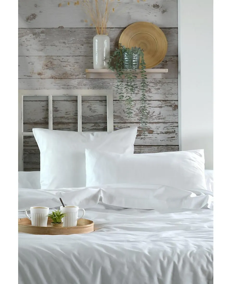 1 Taie d'39oreiller percale de coton uni Elysee