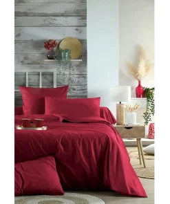 1 Taie d'39oreiller percale de coton uni Elysee