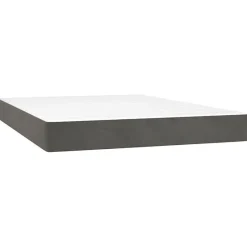 347809 vidaXL Matelas de lit à ressorts ensachés Gris foncé 140x200 cm epaisseur 20 cm