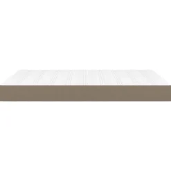 347798 vidaXL Matelas de lit à ressorts ensachés Taupe 140x200 cm epaisseur 20 cm Tissu