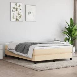 347799 vidaXL Matelas de lit à ressorts ensachés Crème 140x200 cm epaisseur 20 cm Tissu