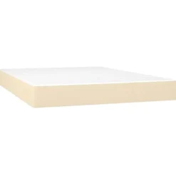 347799 vidaXL Matelas de lit à ressorts ensachés Crème 140x200 cm epaisseur 20 cm Tissu