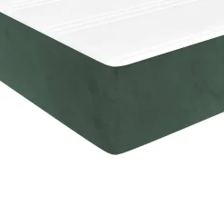347811 vidaXL Matelas de lit à ressorts ensachés Vert foncé 140x200 cm epaisseur 20 cm