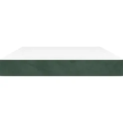 347811 vidaXL Matelas de lit à ressorts ensachés Vert foncé 140x200 cm epaisseur 20 cm