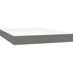 347775 vidaXL Matelas de lit à ressorts ensachés Gris foncé 140x190x20 cm