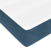 347772 vidaXL Matelas de lit à ressorts ensachés Bleu foncé 120x200x20 cm