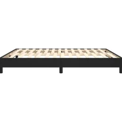3120712 vidaXL Sommier à ressorts de lit Noir 180x200 cm Similicuir