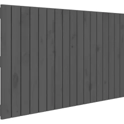 824825 vidaXL Tête de lit murale Gris 108x3x60 cm Bois massif de pin