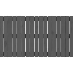 824825 vidaXL Tête de lit murale Gris 108x3x60 cm Bois massif de pin