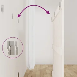 824889 vidaXL Tête de lit murale Blanc 127,5x3x90 cm Bois massif de pin