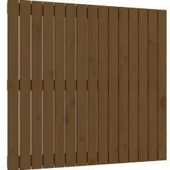 824886 vidaXL Tête de lit murale Marron miel 95,5x3x90 cm Bois massif de pin