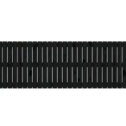 824862 vidaXL Tête de lit murale Noir 166x3x60 cm Bois massif de pin
