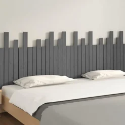 824780 vidaXL Tête de lit murale Gris 204x3x80 cm Bois massif de pin