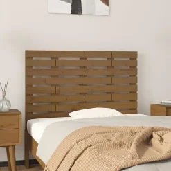 824746 vidaXL Tête de lit murale Marron miel 81x3x63 cm Bois massif de pin