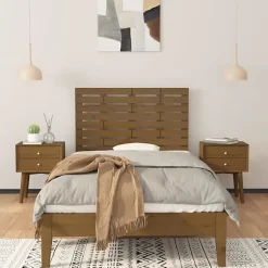 824746 vidaXL Tête de lit murale Marron miel 81x3x63 cm Bois massif de pin