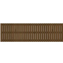 824831 vidaXL Tête de lit murale Marron miel 204x3x60 cm Bois massif de pin