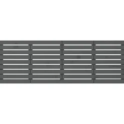 824720 vidaXL Tête de lit murale Gris 206x3x63 cm Bois massif de pin