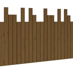 824791 vidaXL Tête de lit murale Marron miel 127,5x3x80 cm Bois massif de pin