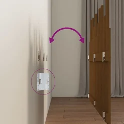 824791 vidaXL Tête de lit murale Marron miel 127,5x3x80 cm Bois massif de pin