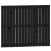 824877 vidaXL Tête de lit murale Noir 108x3x90 cm Bois massif de pin