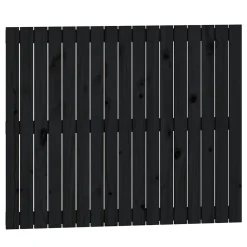 824877 vidaXL Tête de lit murale Noir 108x3x90 cm Bois massif de pin