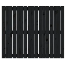 824877 vidaXL Tête de lit murale Noir 108x3x90 cm Bois massif de pin