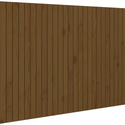 824951 vidaXL Tête de lit murale Marron miel 159,5x3x110cm Bois massif de pin
