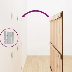 824951 vidaXL Tête de lit murale Marron miel 159,5x3x110cm Bois massif de pin