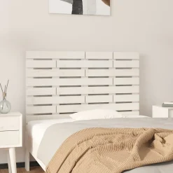 824714 vidaXL Tête de lit murale Blanc 106x3x63 cm Bois massif de pin