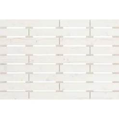 824714 vidaXL Tête de lit murale Blanc 106x3x63 cm Bois massif de pin