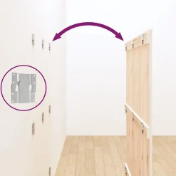 824939 vidaXL Tête de lit murale Blanc 127,5x3x110 cm Bois massif de pin