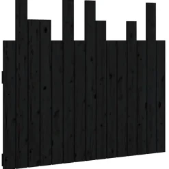 824787 vidaXL Tête de lit murale Noir 95,5x3x80 cm Bois massif de pin
