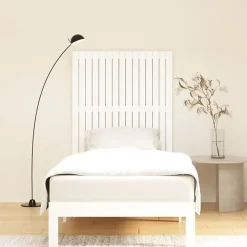 824934 vidaXL Tête de lit murale Blanc 95,5x3x110 cm Bois massif de pin
