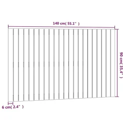 824921 vidaXL Tête de lit murale Marron miel 140x3x90 cm Bois massif de pin