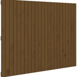 824946 vidaXL Tête de lit murale Marron miel 146,5x3x110cm Bois massif de pin