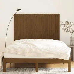 824946 vidaXL Tête de lit murale Marron miel 146,5x3x110cm Bois massif de pin