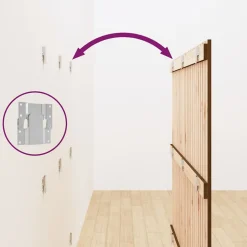 824946 vidaXL Tête de lit murale Marron miel 146,5x3x110cm Bois massif de pin