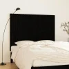 824947 vidaXL Tête de lit murale Noir 146,5x3x110 cm Bois massif de pin