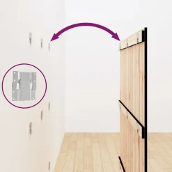 824947 vidaXL Tête de lit murale Noir 146,5x3x110 cm Bois massif de pin