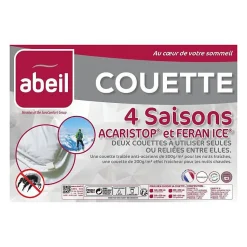 ABEIL Couette 4 Saisons ANTI-ACARIENS 220x240cm