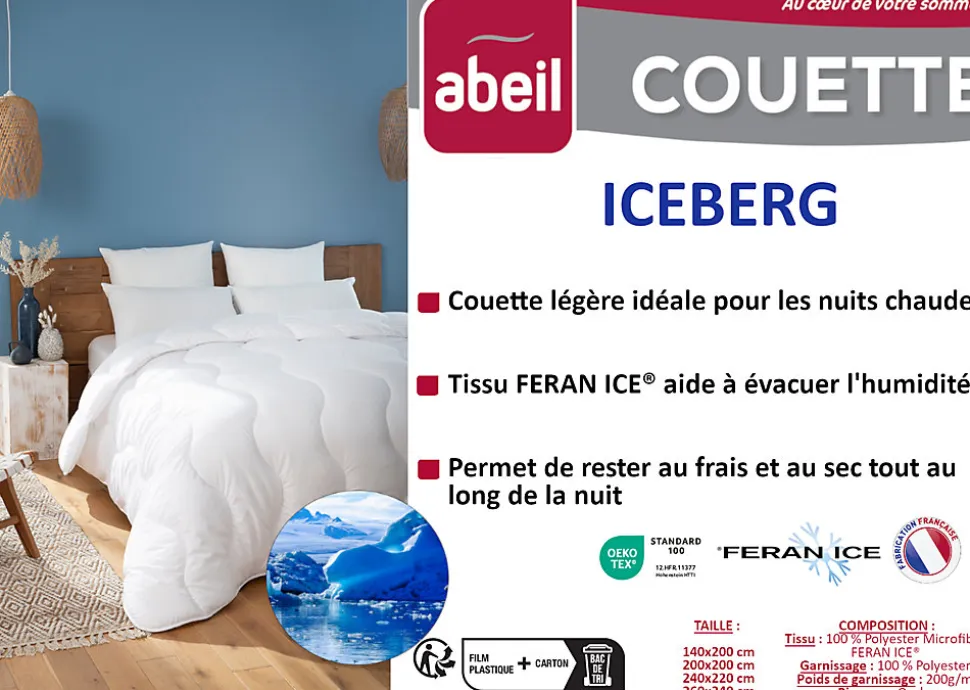 ABEIL Couette légere ICEBERG 240x260cm