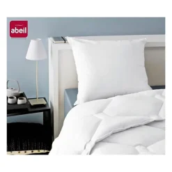 ABEIL Lot de 2 Oreillers Anti-Acarien - 60 x 60 cm - Blanc