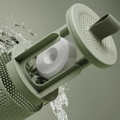 Absorbeur d'humidité compact 25m² vert kaki + 1 tablette 500g Starwax