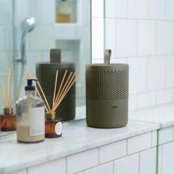 Absorbeur d'humidité compact 25m² vert kaki + 1 tablette 500g Starwax